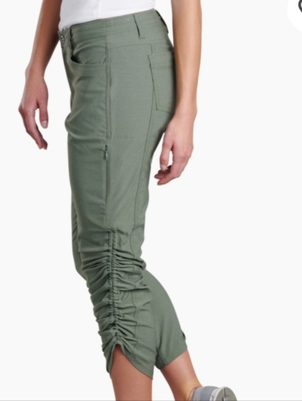 Kuhl Trekr Pants Charcoal Mid-rise Straight Leg Convertible Pants-Capris Size 4 - Picture 15 of 16